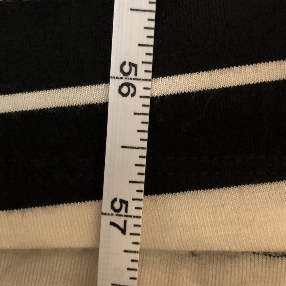 Calvin Klein Womens Maxi Sheath Dress Black & White Striped Size XL - Picture 13 of 13